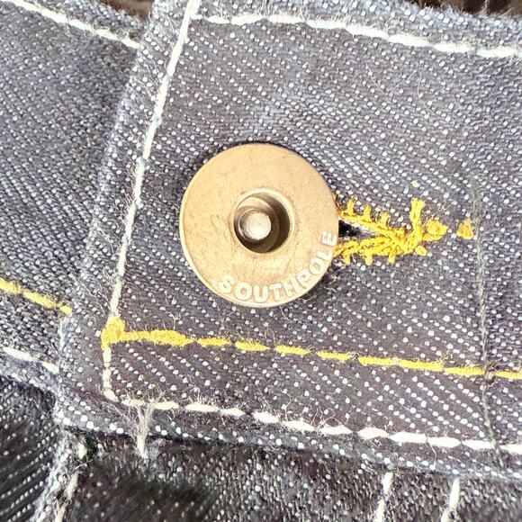 Southpole 8180 Straight Leg Denim Jean Pants Skater Hip Hop Y2K Blue Mens 34 EUC - Picture 5 of 9